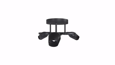 Explore a sleek 3D rendering of a modern ceiling light fixture design Stock-Footage 286148393