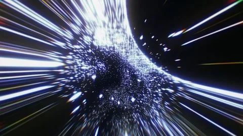 Explore space's depths with stunning visuals that highlight dynamic movement Video stock 304907962