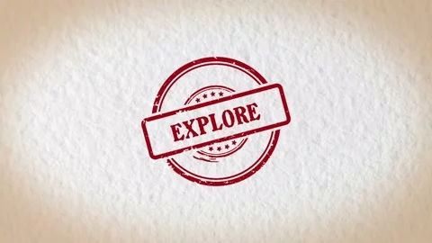 EXPLORE stamp style word Stock Footage 319045062