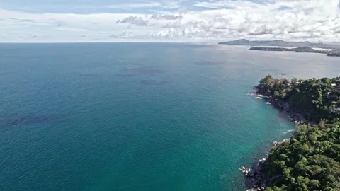 Explore stunning aerial views of Thailand's untouched nature and coastline Video stock 310555308