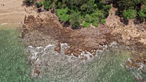 Explore stunning aerial views of Thailand’s breathtaking coastline and nature Stock Footage 310559528
