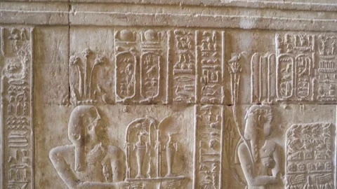 Explore the Stunning Interior of the Temple of Dendera in Egypt Stock-Footage 317927066