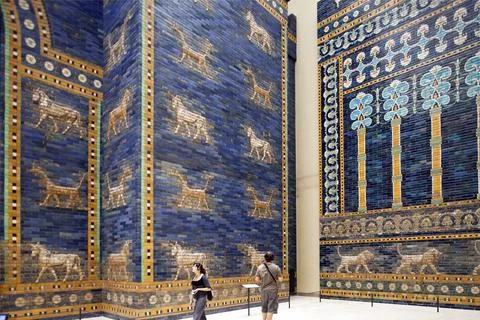 Explore the Stunning Ishtar Gate at the Pergamon Museum in Berlin, Germany Stock Photos