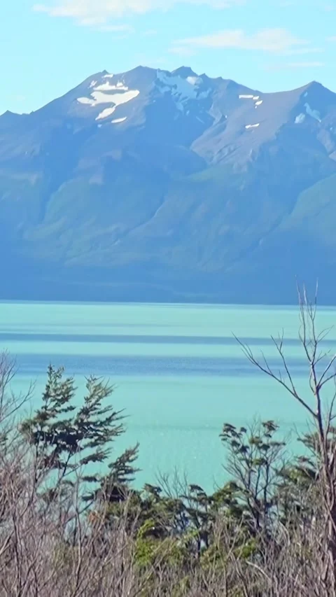 Explore stunning landscapes in Los Alerces National Park, Patagonia, Argentina Stock Footage 320385563