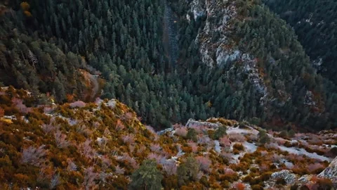 Explore stunning mountain scenery in early autumn Stock Footage 320293516