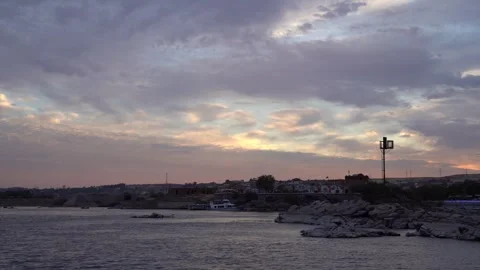 Explore the Stunning Nile River Views in Aswan Egypt for Cultural Richness Stock Footage 317927697