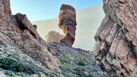 Explore the stunning rock formation that rises majestically in the beautiful Stock Photos
