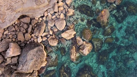 Explore the stunning rocky coastline of Banyalbufar in Mallorca, Spain during Stock Footage 295613978