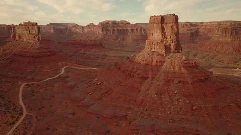 Explore the stunning Utah Valley of Gods with its majestic desert landscapes Stock Footage 288342005