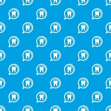 Explore tooth pattern vector seamless blue Stock Illustration