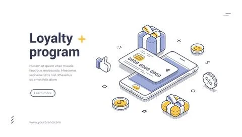 Explore unique loyalty program benefits with engaging vector illustration Stock Illustration