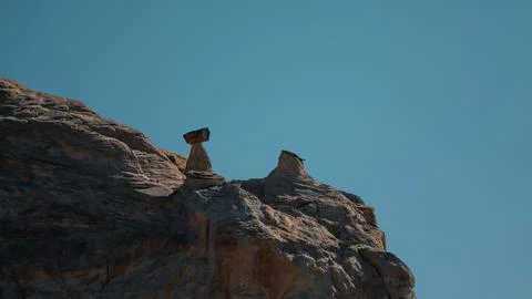 Explore unique rock formations and desert landscape in the grand canyon Stock Photos