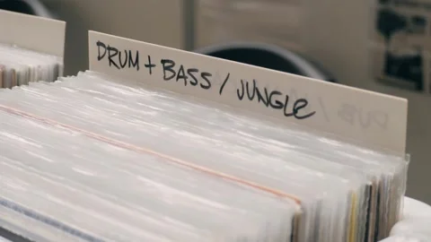 Explore a unique Vinyl Records Collection with Latin, Brazilian, and Jazz music Stock Footage 281283268