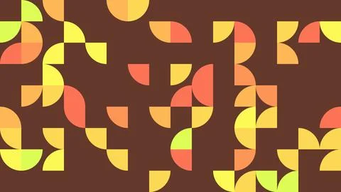 Explore a vibrant abstract geometric pattern featuring warm colors and play.. Stock Illustration