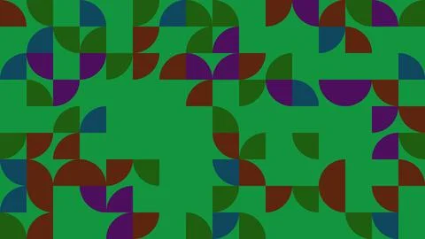 Explore this vibrant abstract geometric pattern featuring colorful shapes s.. Stock Illustration