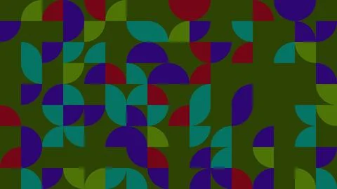 Explore a vibrant abstract pattern featuring geometric shapes in bold color.. Stock Illustration