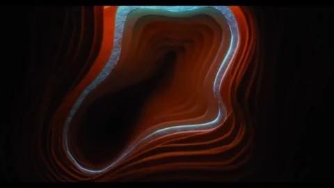 Explore vibrant abstract patterns and shapes in dark backgrounds Stock Footage 320417538