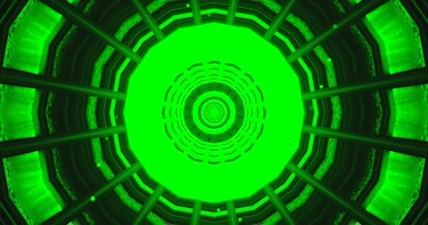Explore the vibrant green tunnel visual loop designed for immersive screens.. Stock Footage 317839007