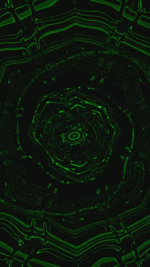 Explore the vibrant tunnel of endless green patterns creating a mesmerizing.. 스톡 동영상 321268522