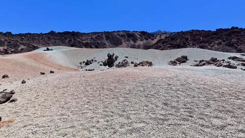 Explore the vibrant volcanic landscape with unique geological formations that Stock Photos