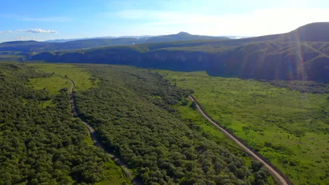 Explore the wonders of Hells Gate National Park, a site of beauty of Africa Stock Footage 293028810