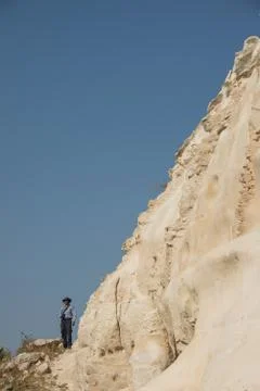 Explorer At The Bottom Of Gath Stock Photos