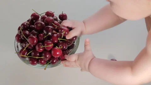 Explorer child development motility baby through tactile perception. Healthy Stock Footage 149334028