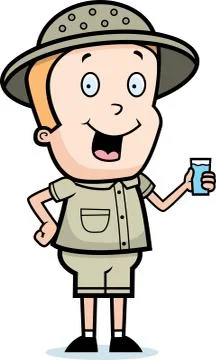 Explorer Drink Stock Illustration