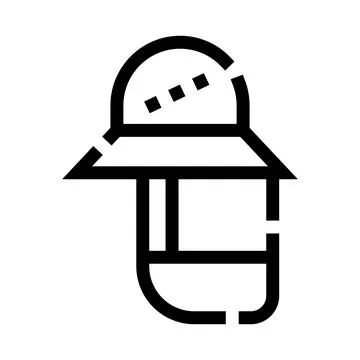 Explorer hat providing sun protection and safety Stock Illustration