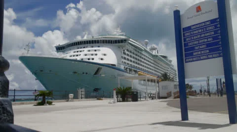 Explorer Of the Seas - Royal Naval Dockyard 1 Stock Footage 26837556