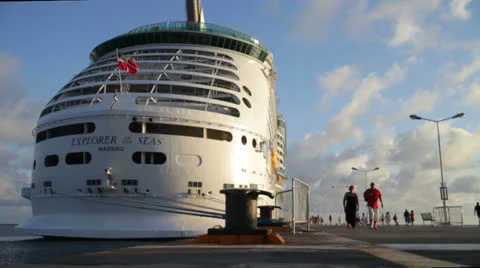 Explorer of the Seas - St Martin Video stock 26842526