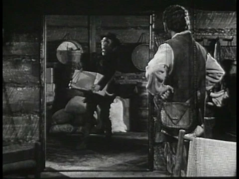 Explorers William Clark and Meriwether Lewis discuss their upcoming expedition Stock Footage 79467559