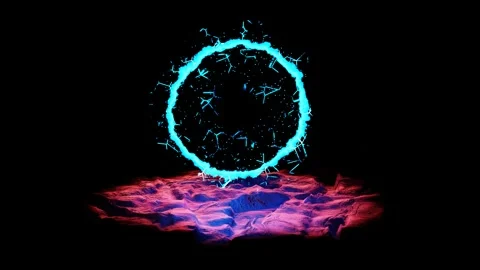 Exploring the 3D Procedural Portal A Gateway to Infinite Worlds 스톡 동영상 288601918