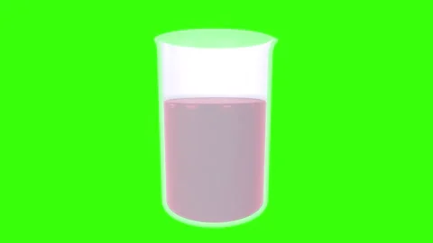 Exploring a 3D rendering of a laboratory beaker with liquid inside 스톡 동영상 287012800