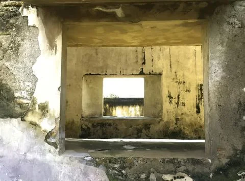 Exploring an Abandoned Architectural Relic. Stock Photos