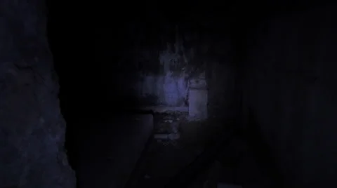 Exploring an abandoned building with torch light 스톡 동영상 58291087
