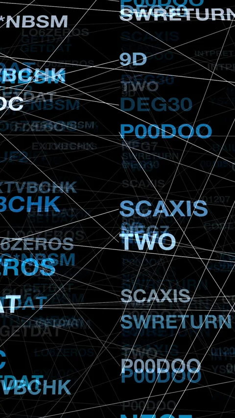 Exploring Abstract Data Network Visualization with Digital Patterns to Stock Footage 287897171