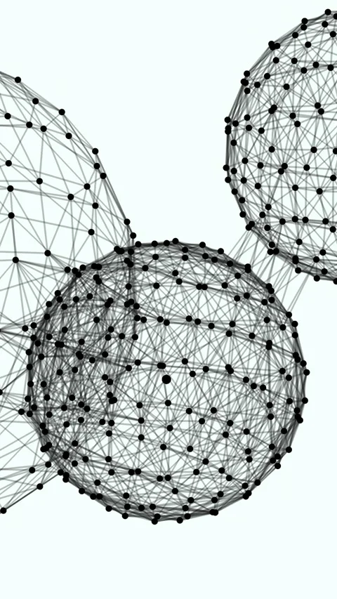 Exploring Abstract Geometric Patterns That Feature Nodes and Edges in Stock Footage 288648788