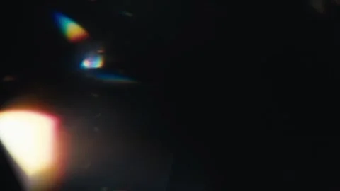 Exploring abstract light patterns in dark spaces Video stock 320363986