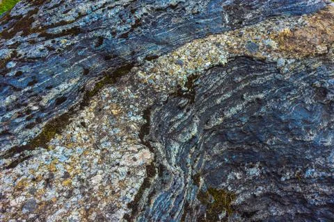 Exploring Abstract Natural Patterns Found on Stone Surfaces in Various 스톡 사진
