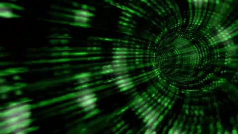 Exploring abstract patterns and shapes in a digital landscape Stock Footage 320395352