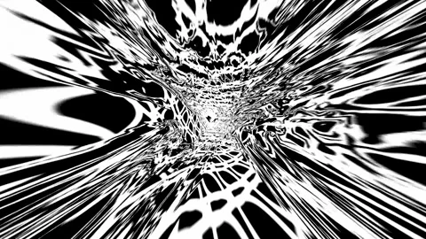 Exploring abstract patterns with black and white effects in dynamic visuals Stock Footage 332846383