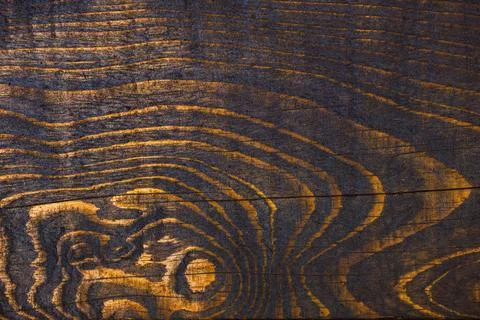 Exploring Abstract Patterns on a Dark Stained Wooden Surface with Incredible 写真素材
