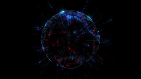 Exploring abstract representations of the planet in vibrant colors Stock Footage 320391879