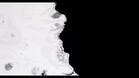 Exploring abstract shapes and movements in black and white art Video stock 320407621