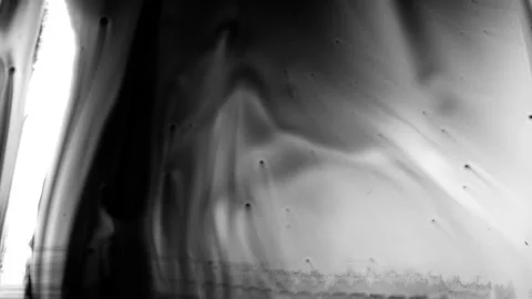 Exploring abstract shapes and patterns in fluid dynamics art Stock Footage 320369998