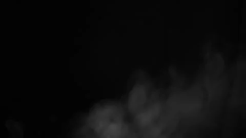 Exploring Abstract Smoke Patterns Set Against a Deep and Enigmatic Dark Stock Footage 312013131