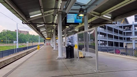 Exploring Allegheny Train Station with modern architecture and vibrant atmo.. Stock Footage 314574837