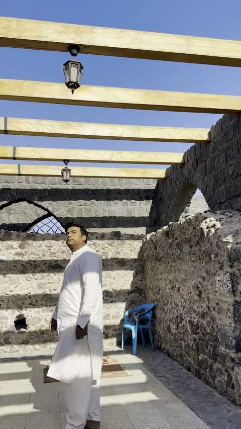 Exploring Ancient Architecture at Bani Anif Mosque in Medina Stock Footage 331896995