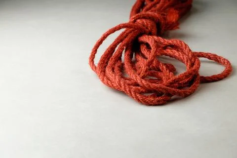 Exploring artistic expression with natural jute rope for shibari 写真素材